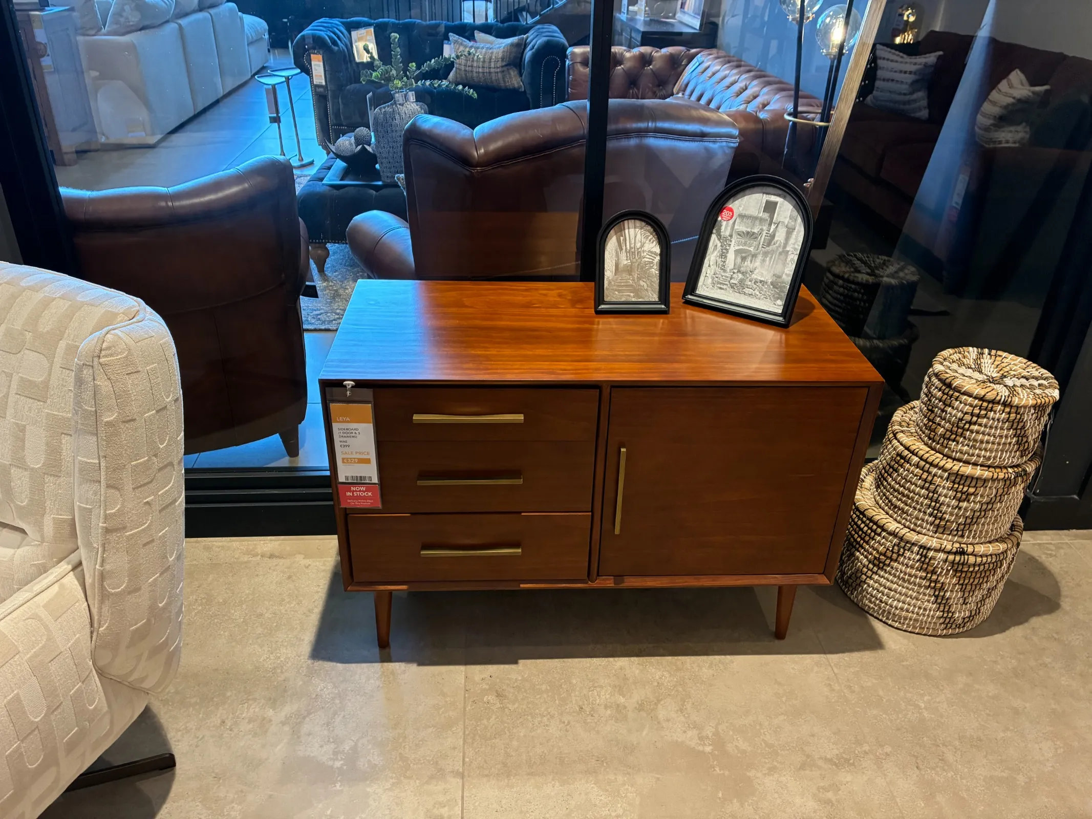 Leya - Sideboard 1 Door, 3 Drawers (Carlow Floor Model)