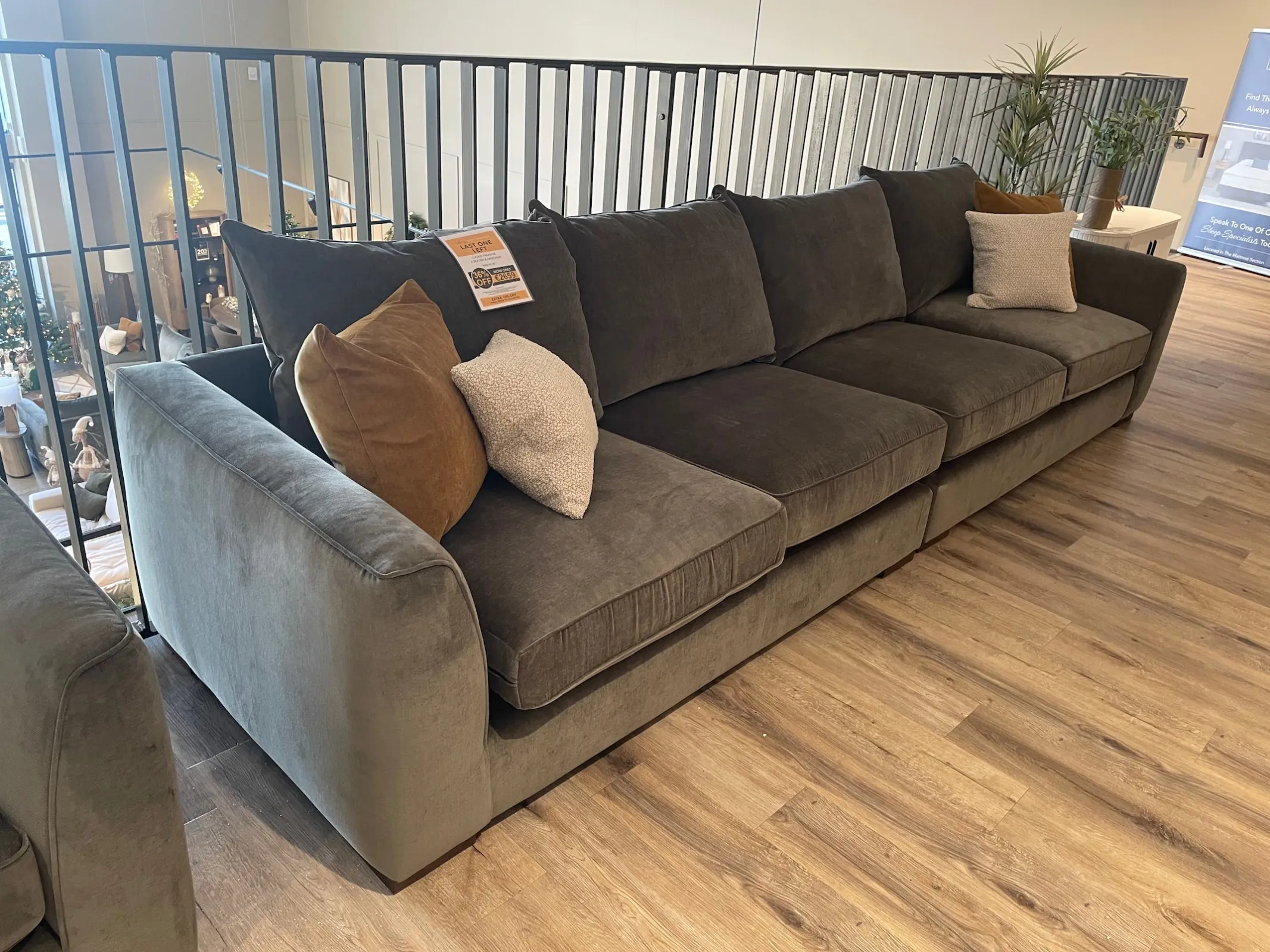 Lucius 4 Seater Sofa & Armchair (Carlow Floor Model)