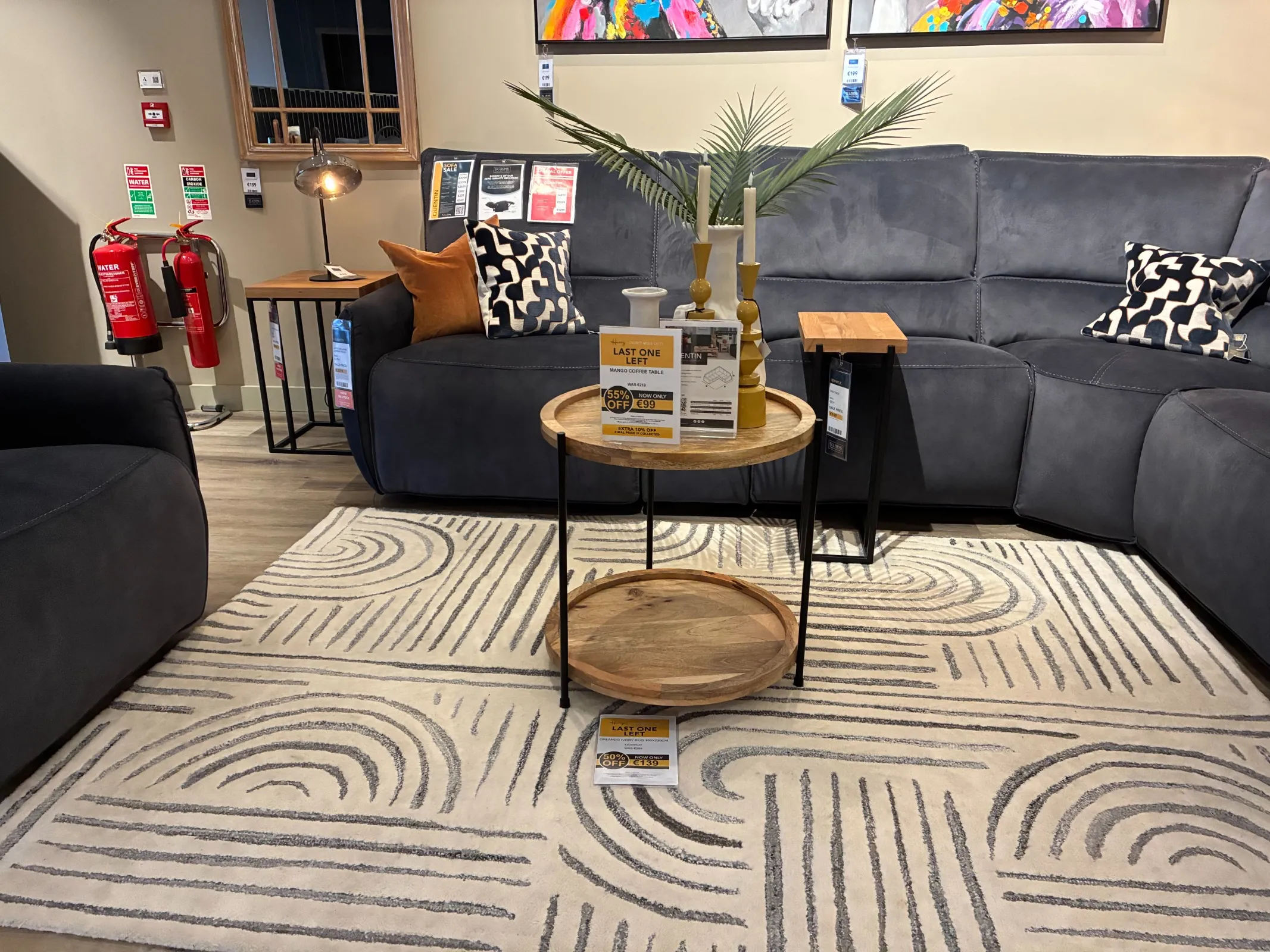 Mango Natural Round Coffee Table (Carlow Floor Model)