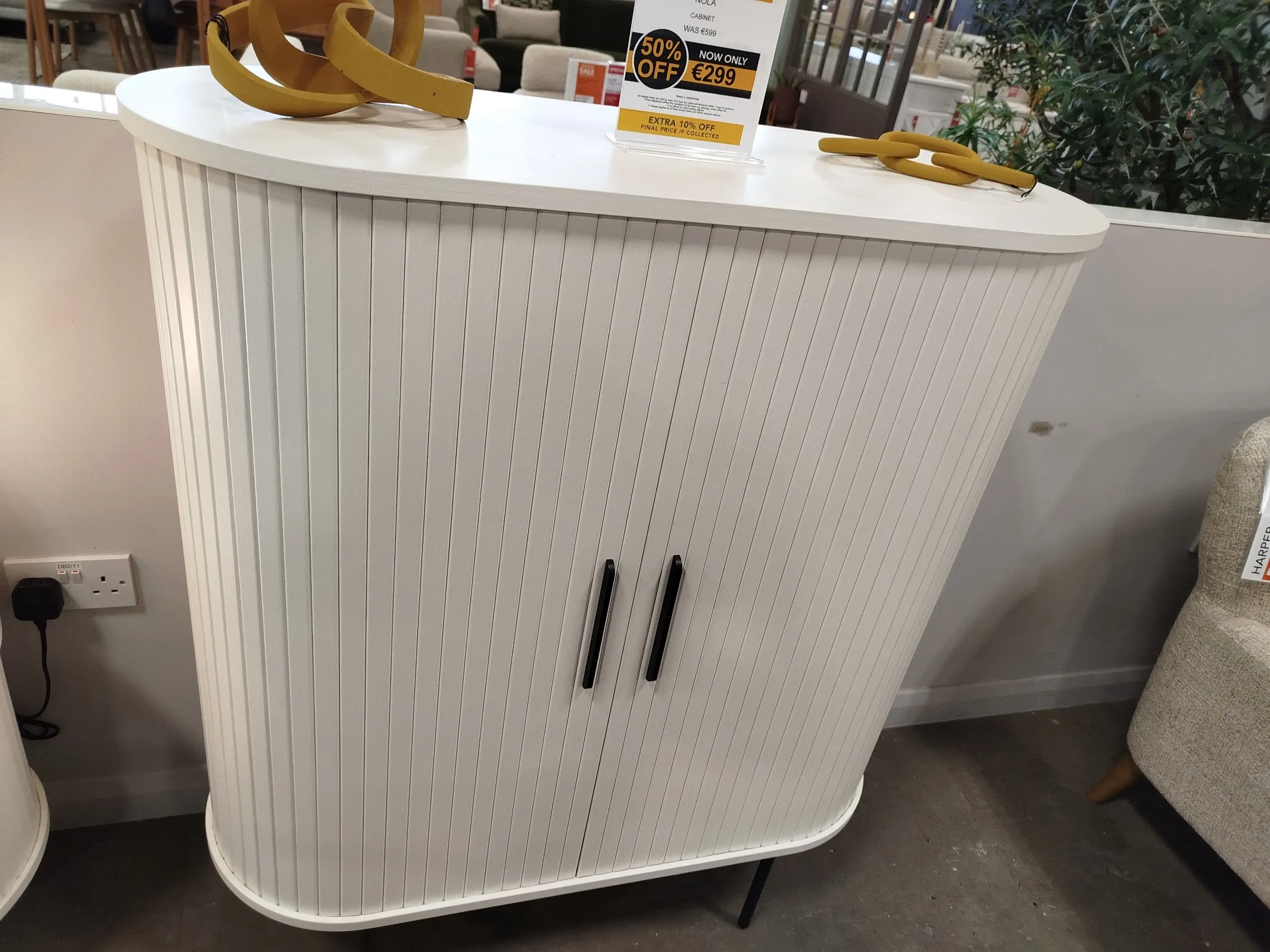 Nola 2 Door White Oak Cabinet (Naas Road Floor Model)