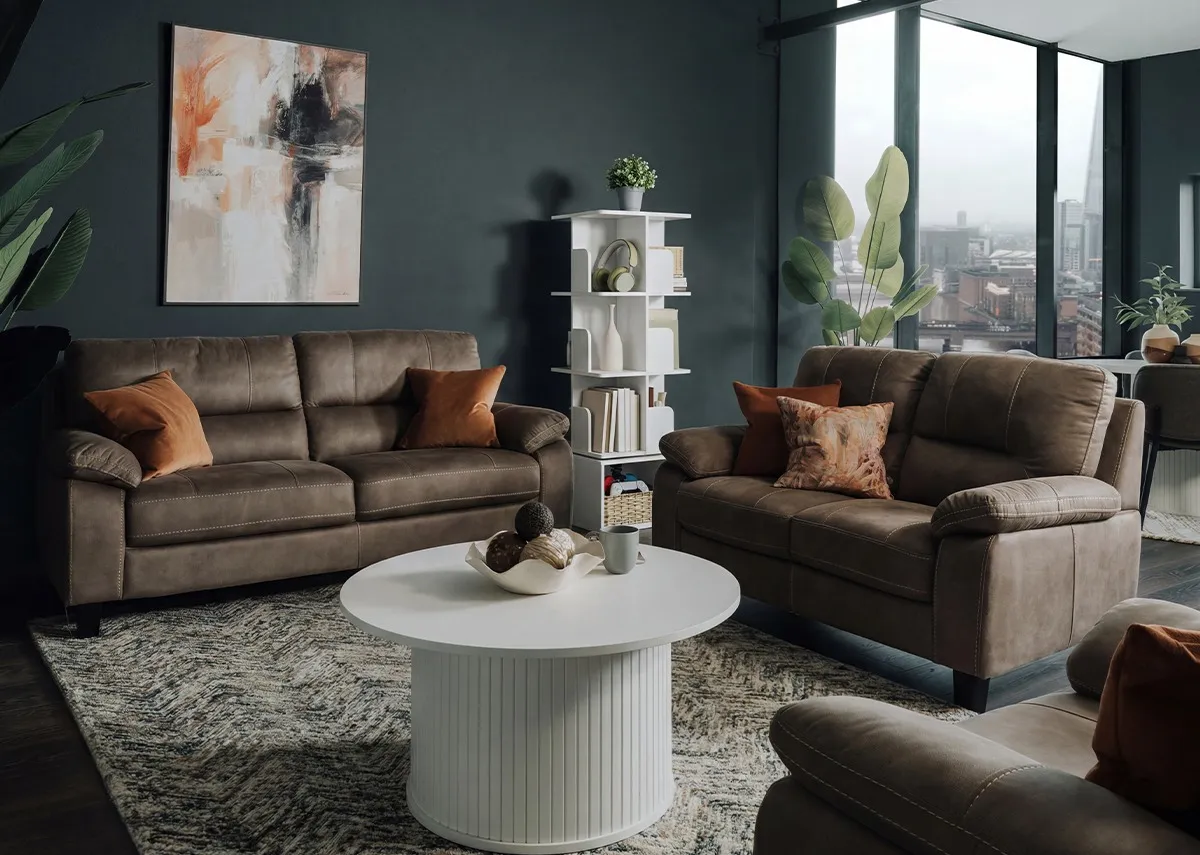 White Swivel Bookshelf - Orbit