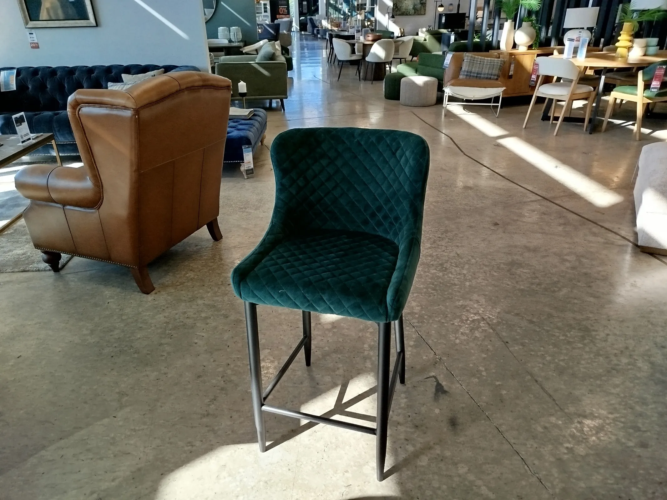 Ottowa Counter Stool - Green (Naas Road Floor Model)