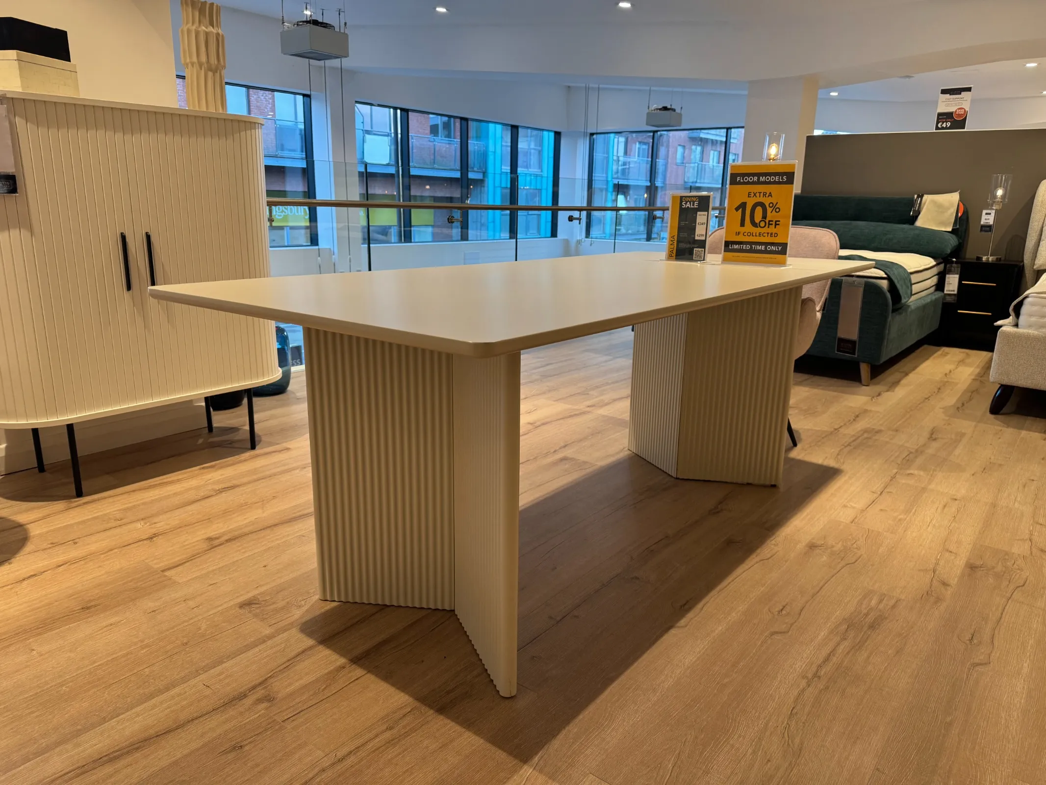 Palma 200cm Off White Dining Table (Tallaght Floor Model)