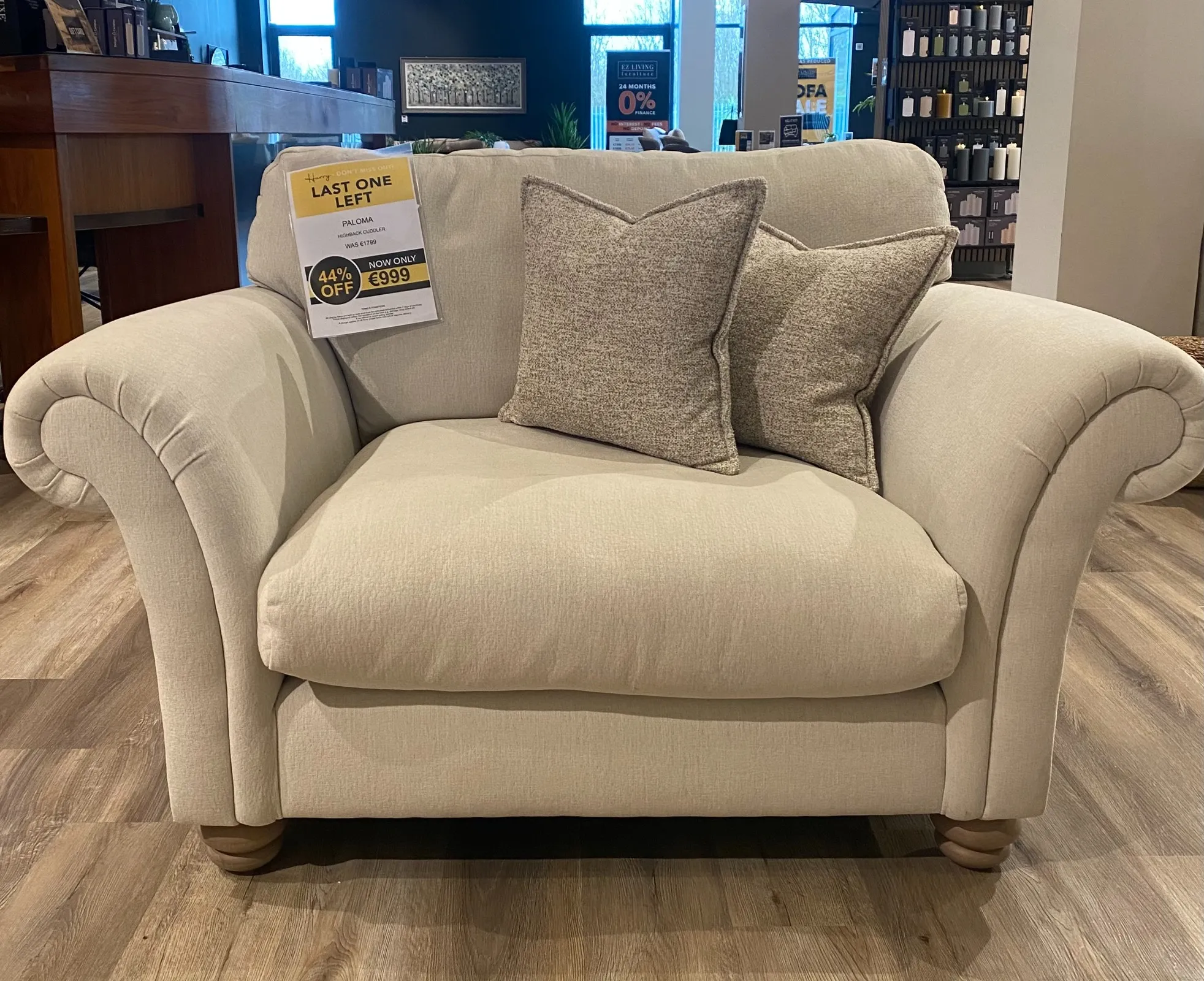 Paloma Highback Cuddler (Limerick Floor Model)