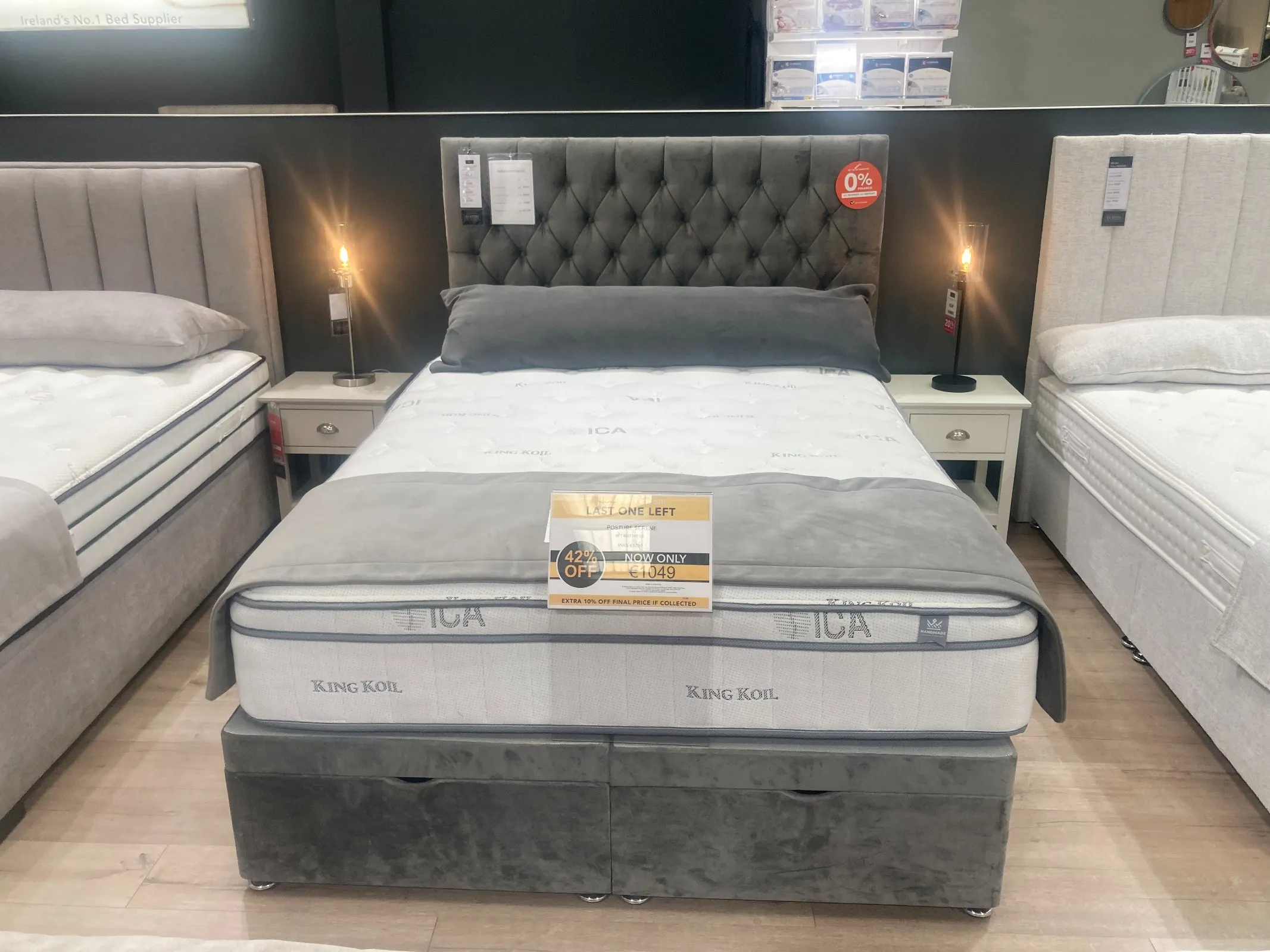 Posture Serene King Size (5 ft) Pocket Visco Mattress (Clonmel Floor Model)