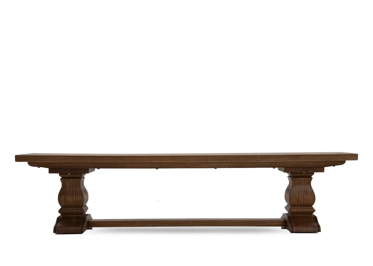 A reclaimed wood dining bench from EZ Livings Biarritz range.