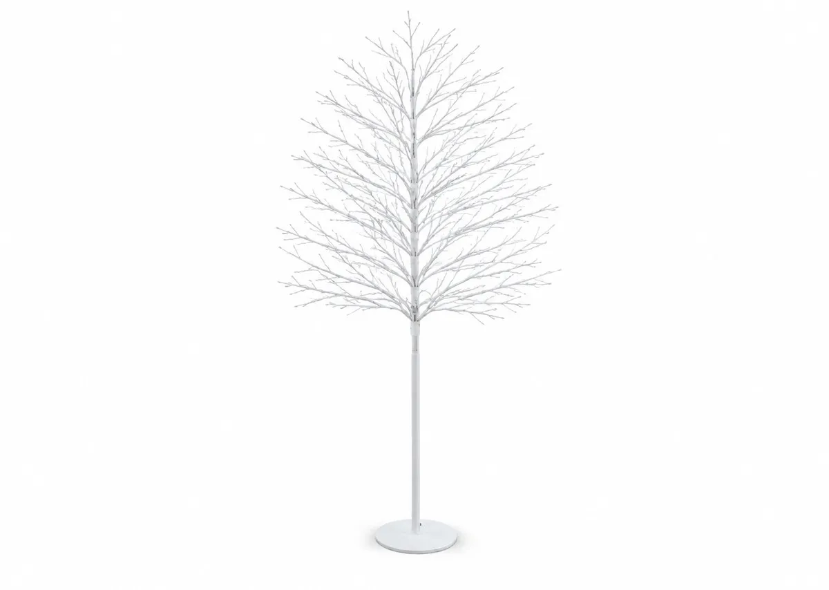 Rudy White 7ft (210cm) with 1300 LED Lights - Christmas Tree
