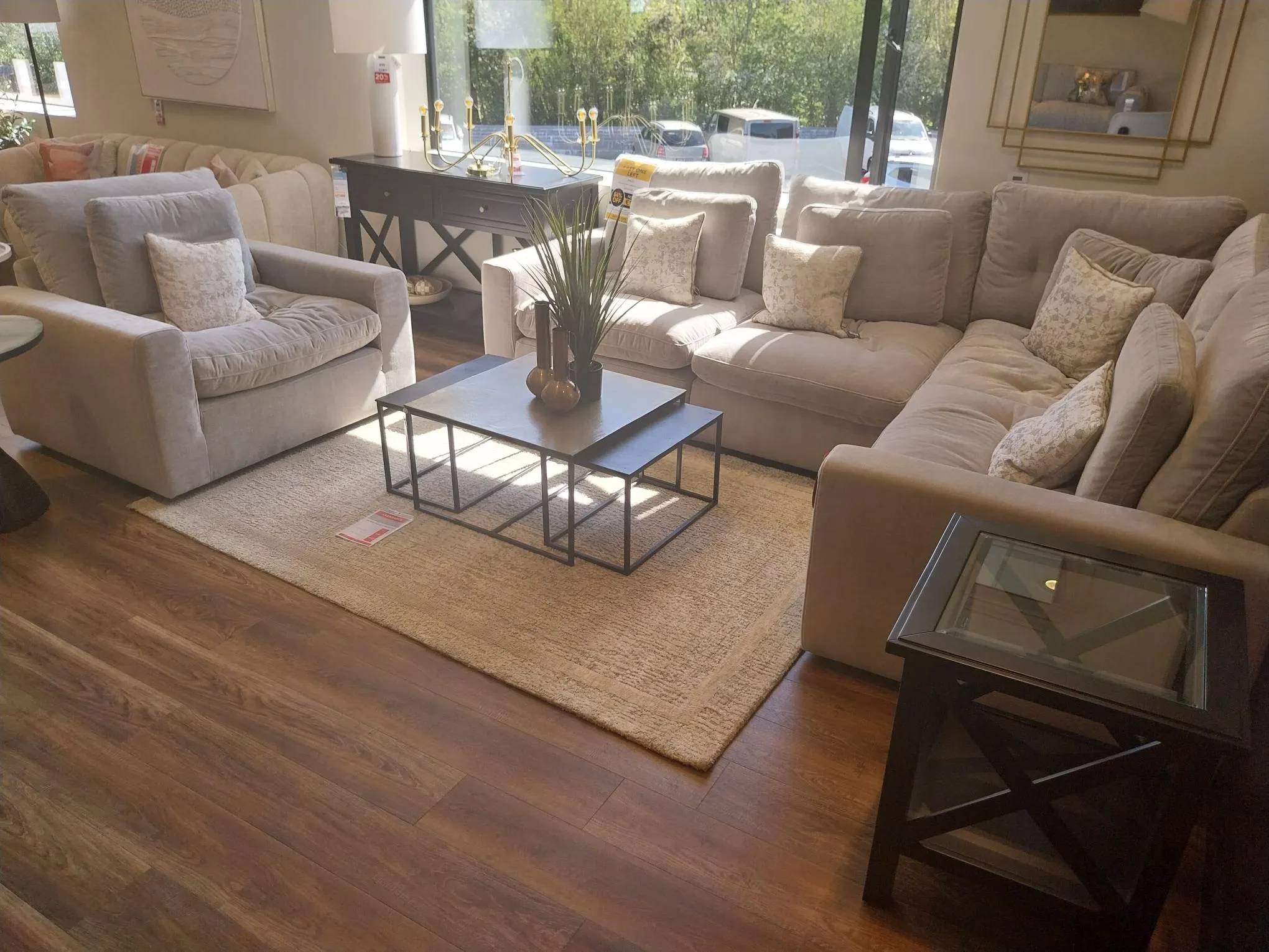 Snug Corner Sofa & Cuddler (Galway Floor Model)