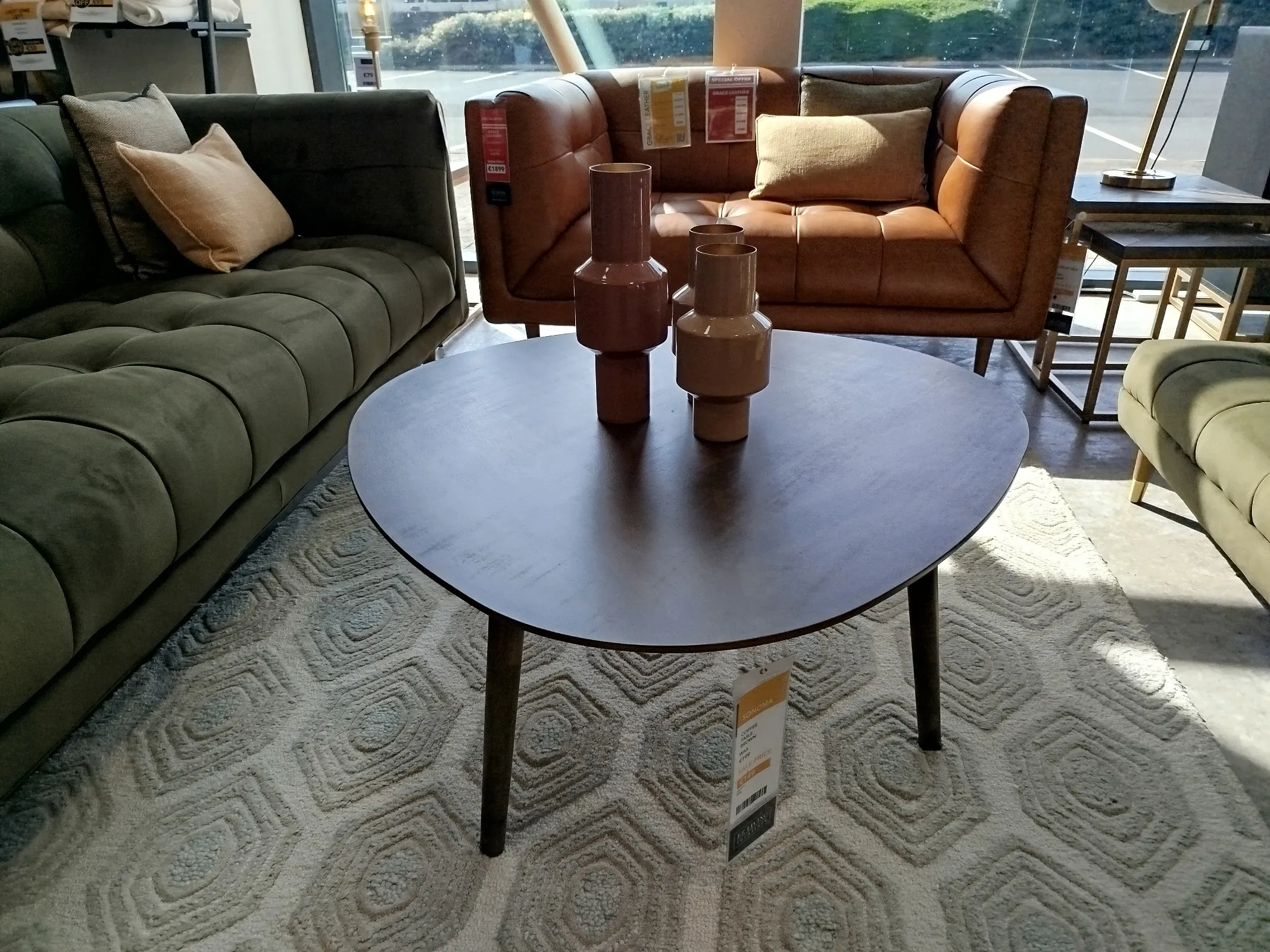 Sonoma Brown Wood Coffee Table (Naas Road Floor Model)