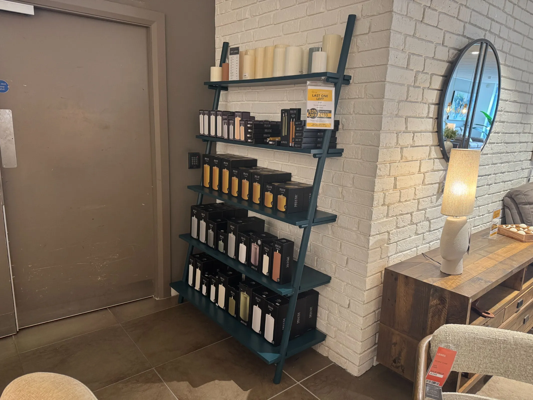 Step Large Teal 120cm Bookcase (Tallaght Floor Model)