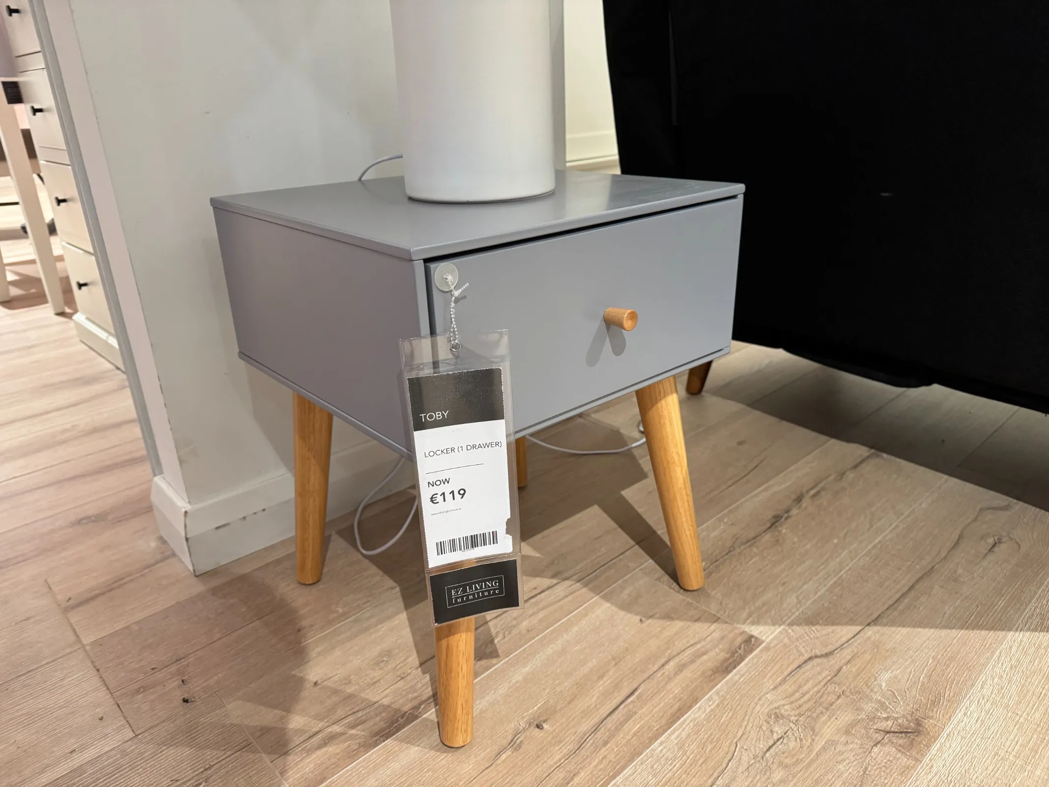 Toby 1 Drawer Grey Locker (Tallaght Floor Model)