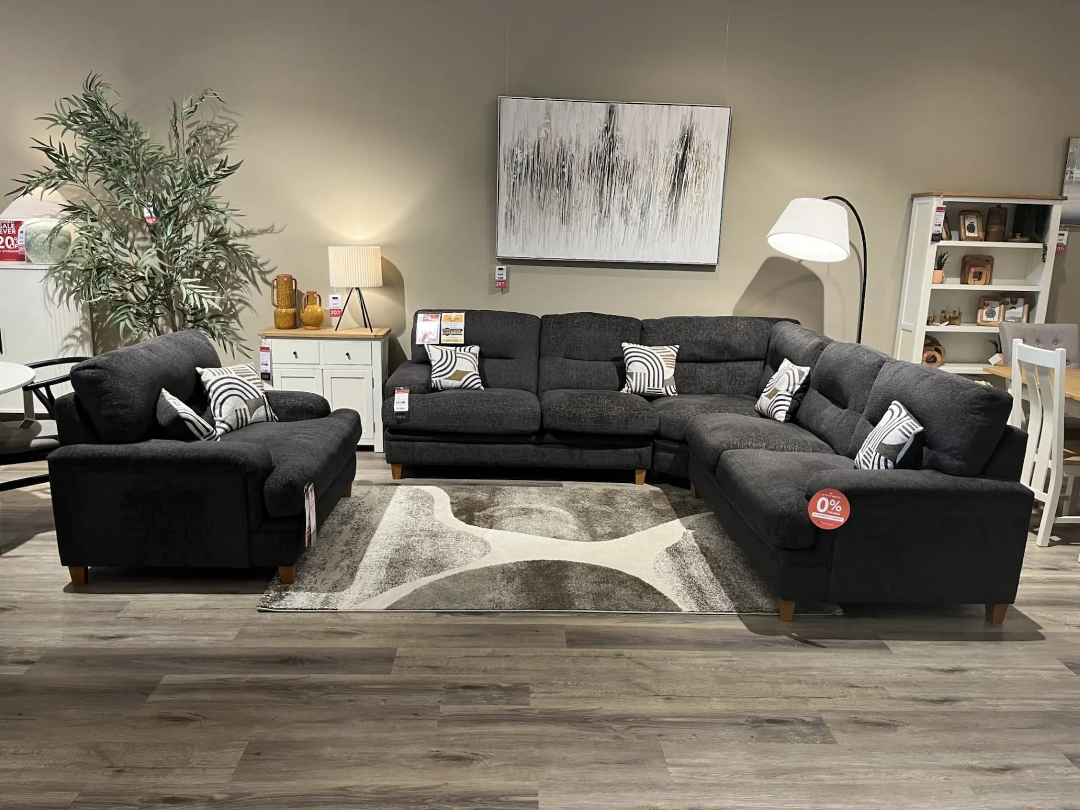 Trieste Large Corner Group (2-c-2) & Armchair (Carlow Floor Model)