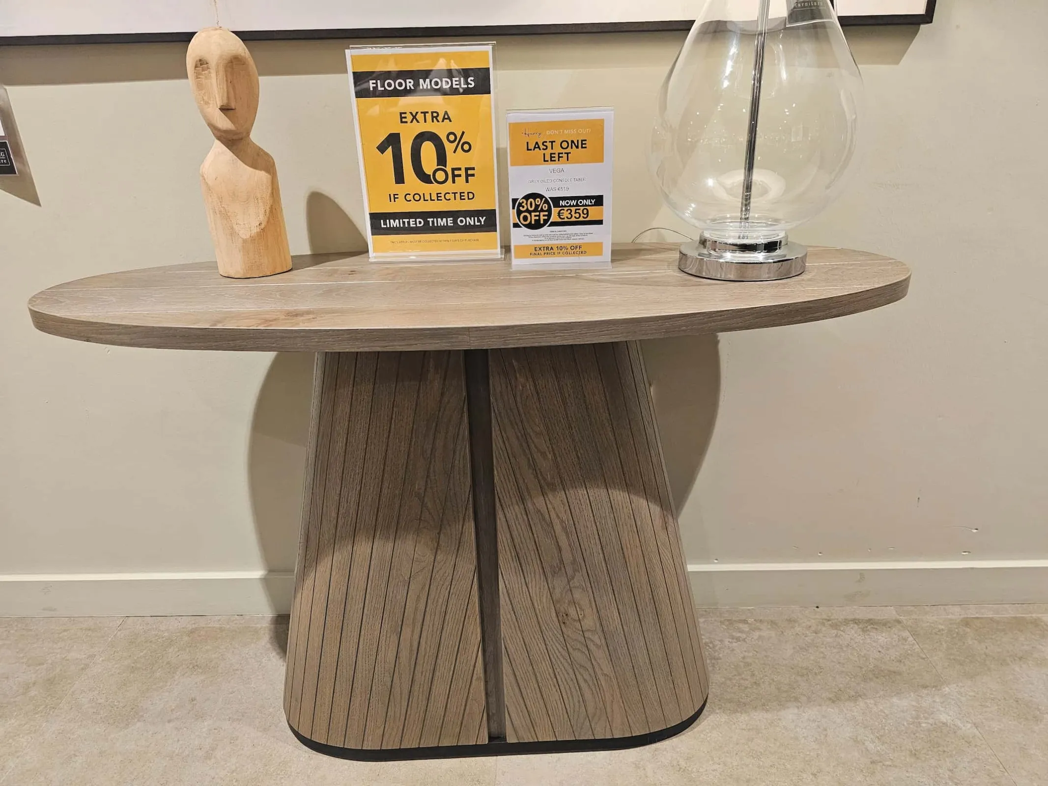 Vega Grey Console Table (Athlone Floor Model)
