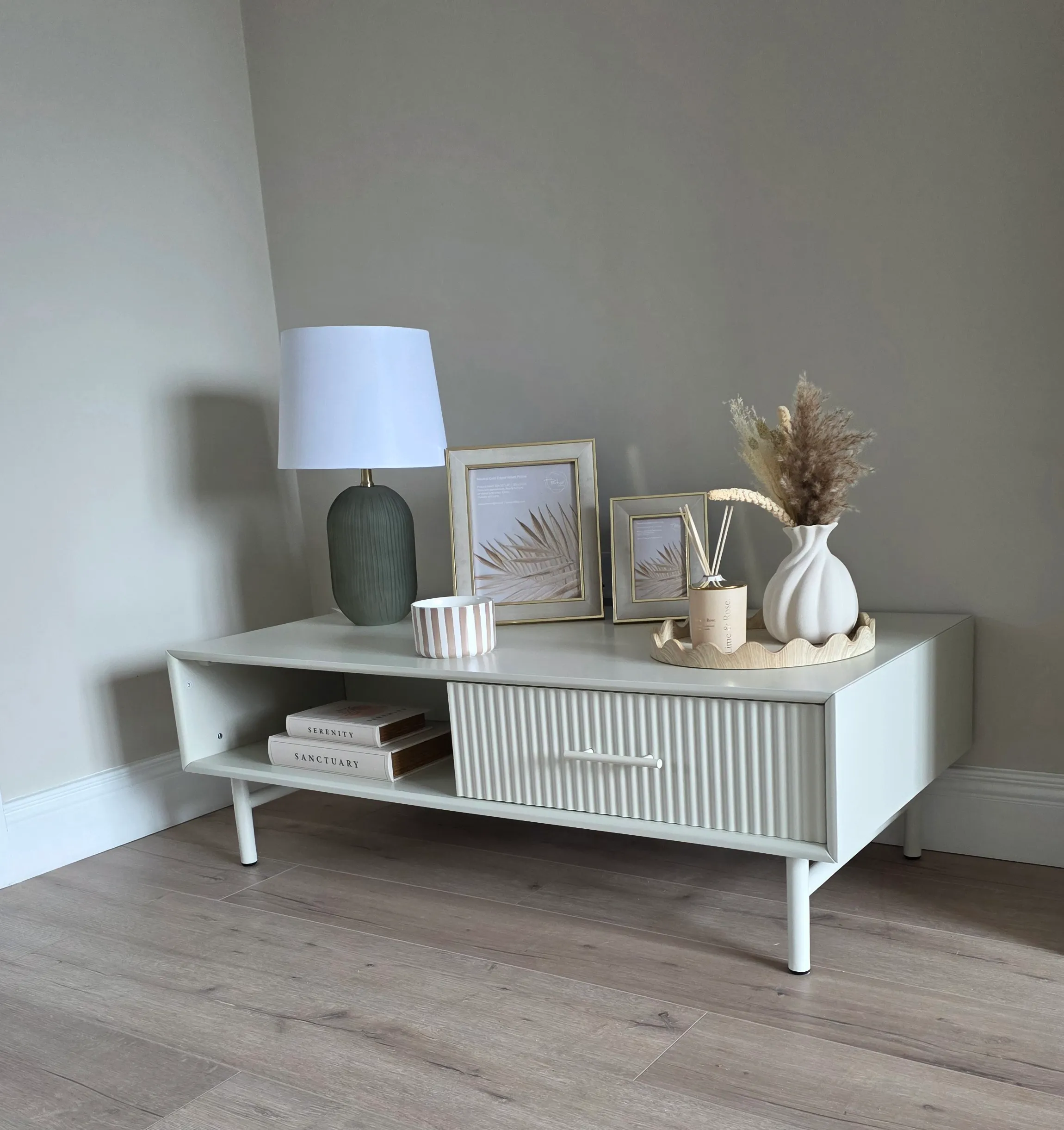 Off White Lamp Table - Palma