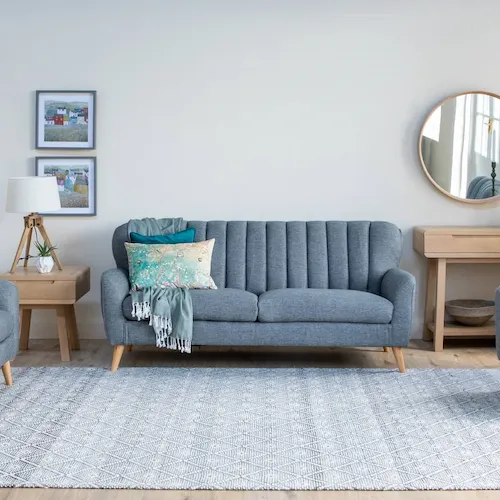 Harper grey fabric sofa from EZ Living Furniture.