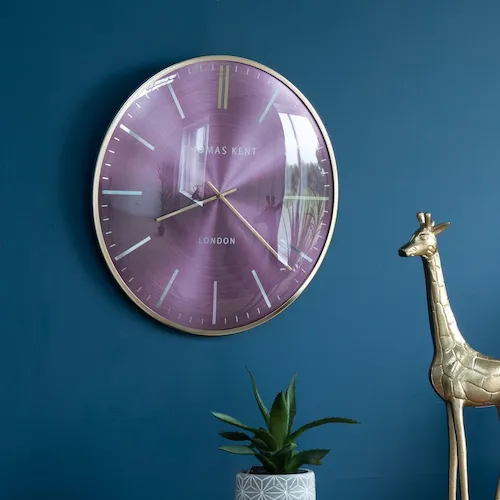 Thomas kent purple wall clock from EZ Living Furniture.