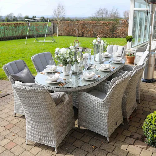 Oxford with Salma metal rope lanterns from EZ Living Furniture.
