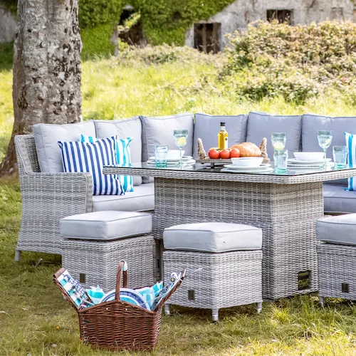 Oxford rattan garden set from EZ Living Furniture.