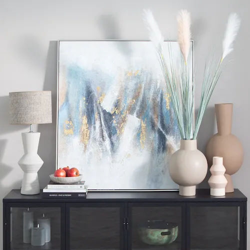 Ayla table lamp on console table from EZ Living Furniture.