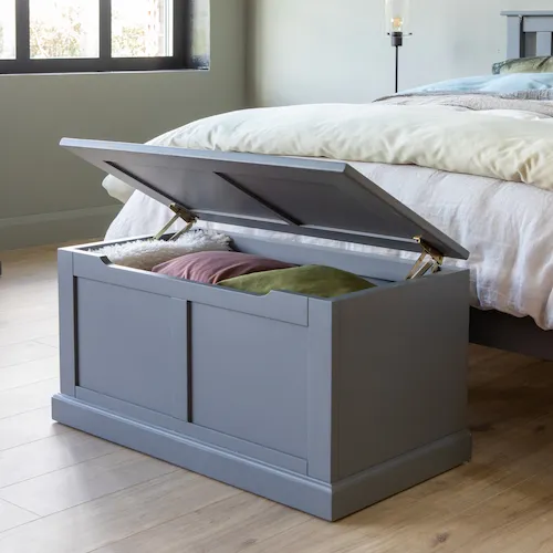 Atlas Grey Blanket Box from EZ Living Furniture.