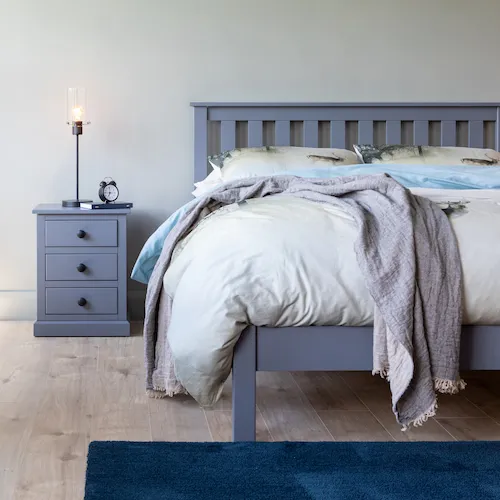 Atlas grey bed frame from EZ Living Furniture.
