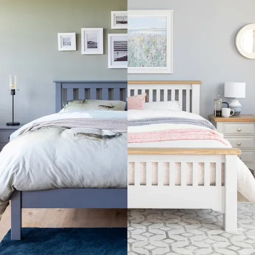 Atlas Bed frame split image from EZ Living Furniture.