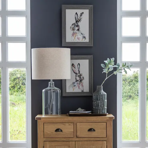 Jack and Jill Rabbit framed prints from EZ Living Furniture.