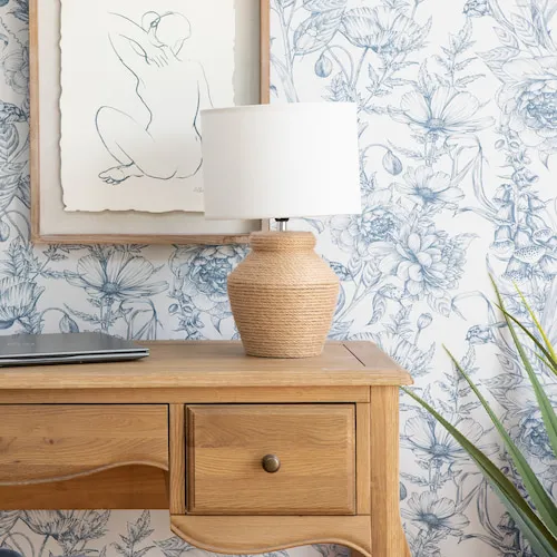 Slaney Woven Table Lamp from EZ Living Furniture.