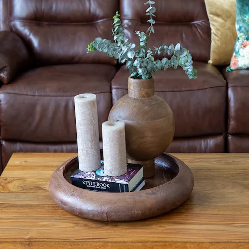 Barumi Wooden Vase from EZ Living Furniture