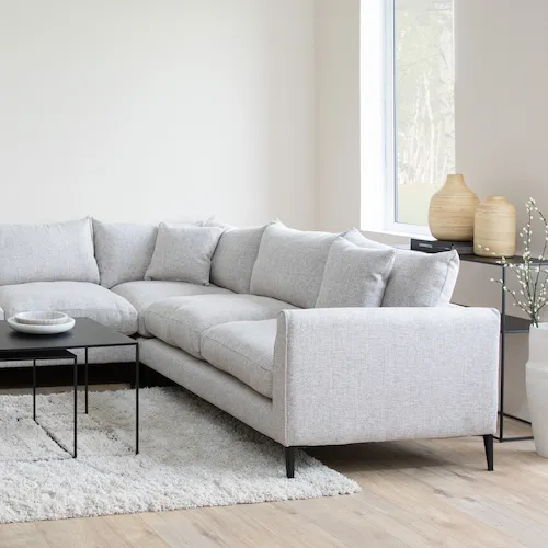 Hunter corner cream sofa from EZ Living Furniture.