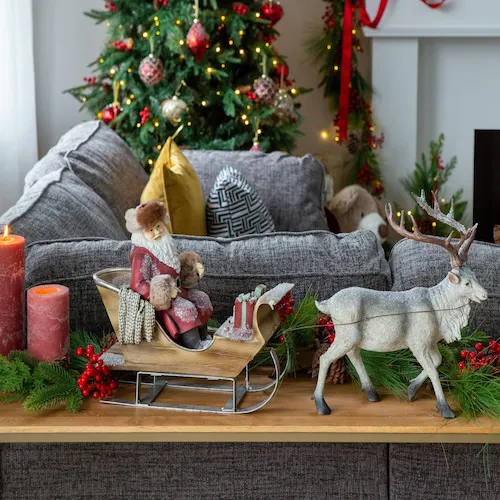 Christmas Santa and Sleigh Figurine from EZ Living Furniture.