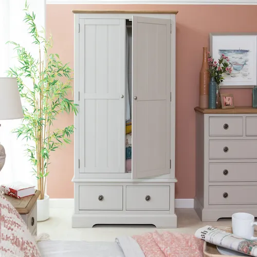 Toulouse Light Grey Wardrobe from EZ Living Furniture.