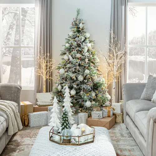 Silver Sparkle Christmas Theme from EZ Living Furniture.
