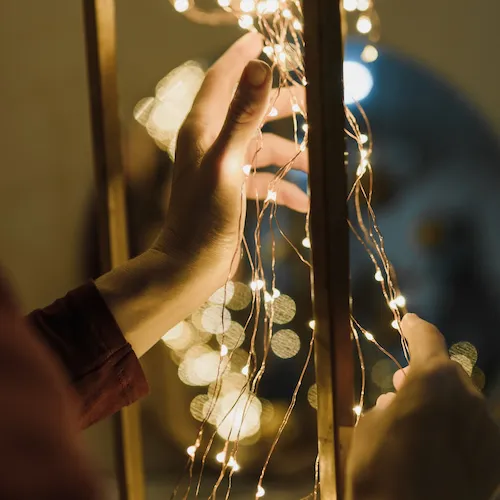 LED string lights from EZ Living Furniture.