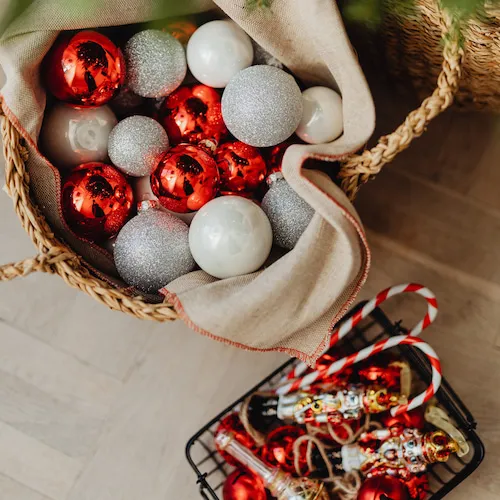 Christmas Bauble Storage.