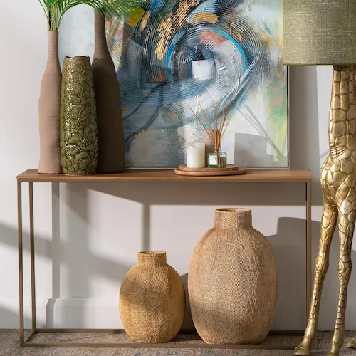 Selection of rounded neutral vases from EZ Living Furniture.