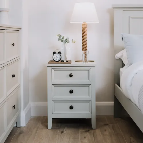 Pier Manila Rope Table Lamp with White Shade from EZ Living Furniture.