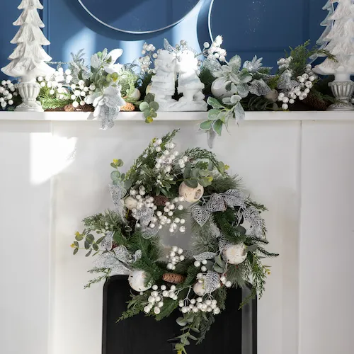 Christmas pearl wreath from EZ Living Furniture.
