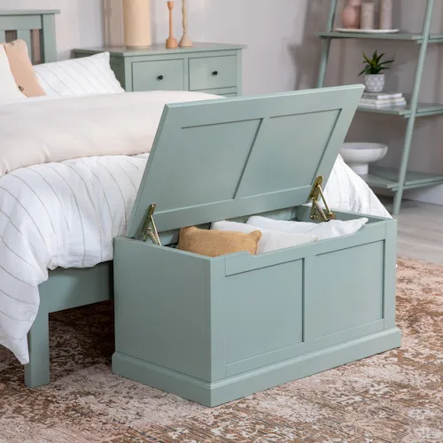 Atlas Light Green Blanket Box from EZ Living Furniture.