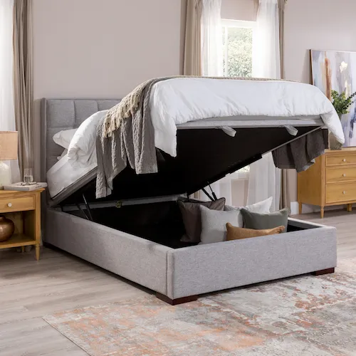 Sadie Ottoman Bed frame from EZ Living Furniture.
