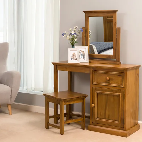 Taylor Pine Dressing Table from EZ Living Furniture.