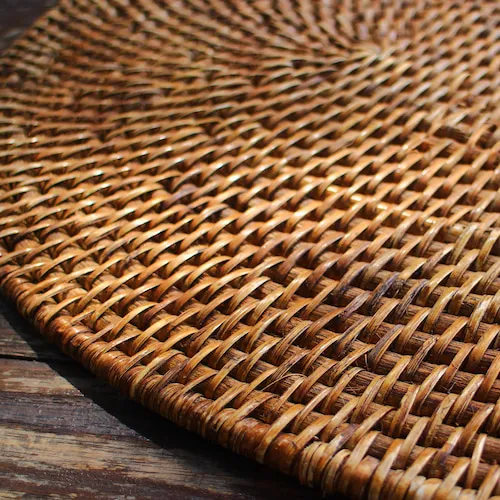 Rattan material.