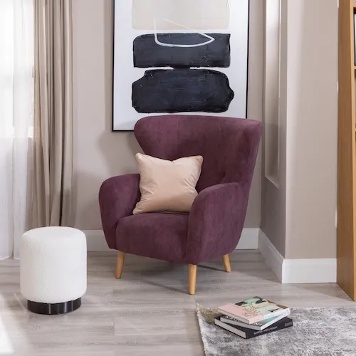 Narnia Dark Purple Armchair from EZ Living Furniture.
