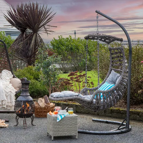 Light Grey Egg Chair Fiji at EZ Living Furniture.