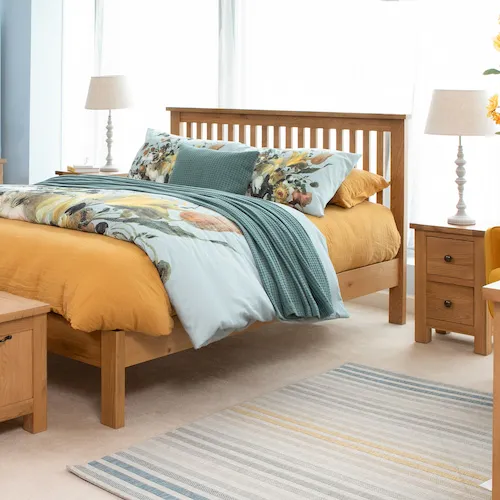 Hayley Oak Bed Frame at EZ Living Furniture.