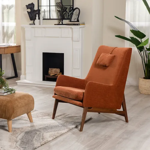 Kentucky Rust Fabric Lounge Chair at EZ Living Furniture.