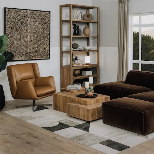 Gary Tan Leather Armchair at EZ Living Furniture.