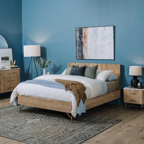 Fluting King Bed Frame at EZ Living Furniture.