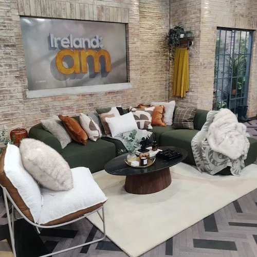 Ireland AM features EZ Living Furniture items on set.