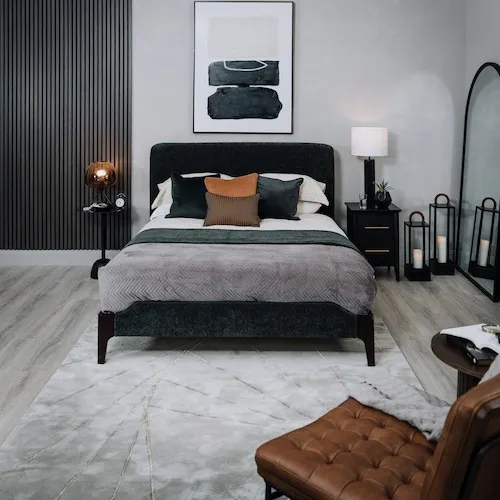 Black Velvet Cushions at EZ Living Furniture.